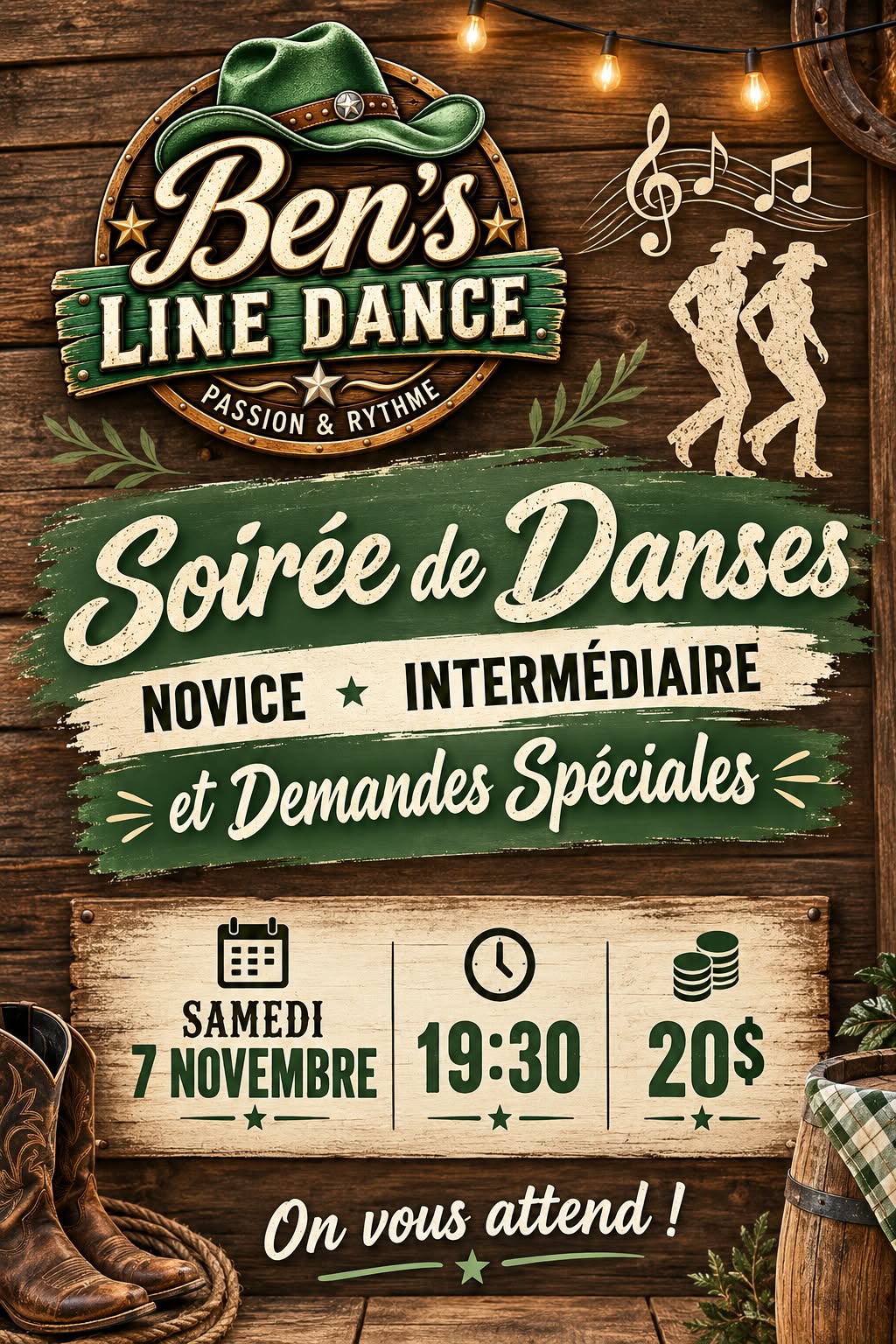 Soirée Novice / Intermédiaire