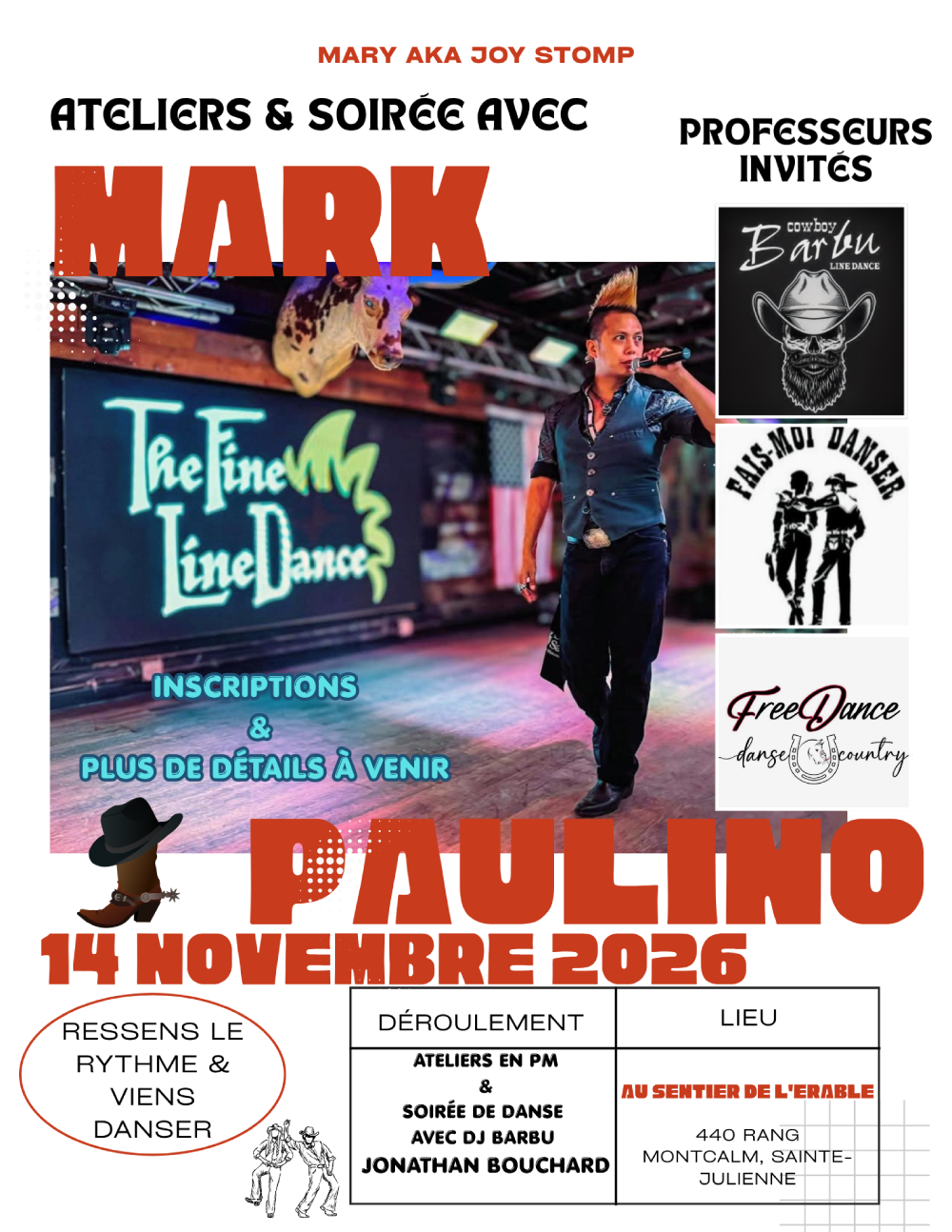 Ateliers & Soirée avec Mark Paulino